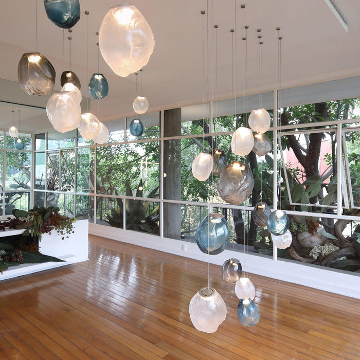 Liquid Glass Stone Pendant Light-DWHOME