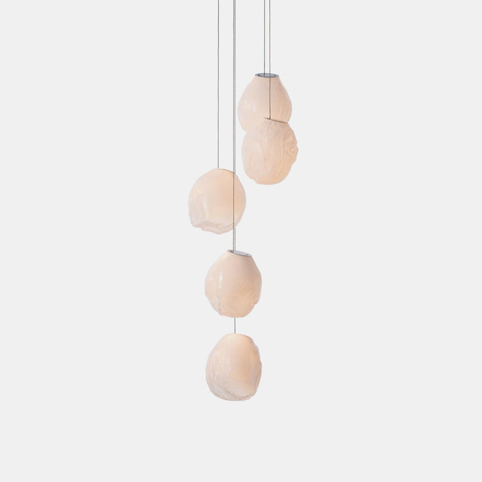 Liquid Glass Stone Pendant Light-DWHOME