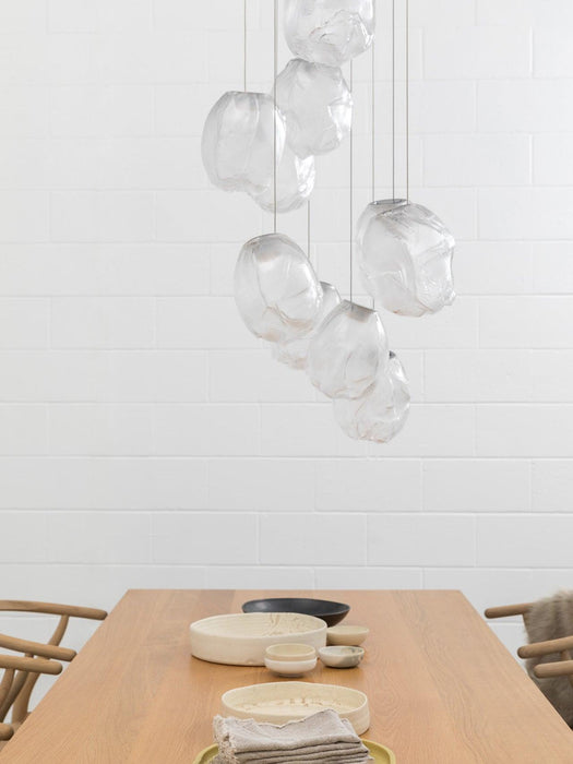 Liquid Glass Stone Pendant Light-DWHOME