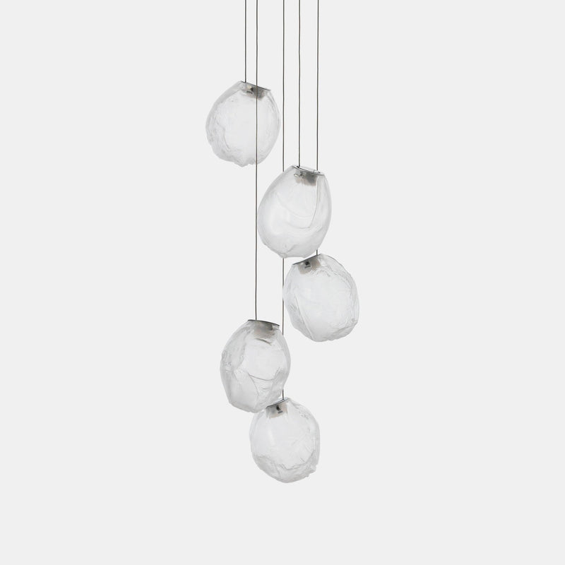 Liquid Glass Stone Pendant Light-DWHOME