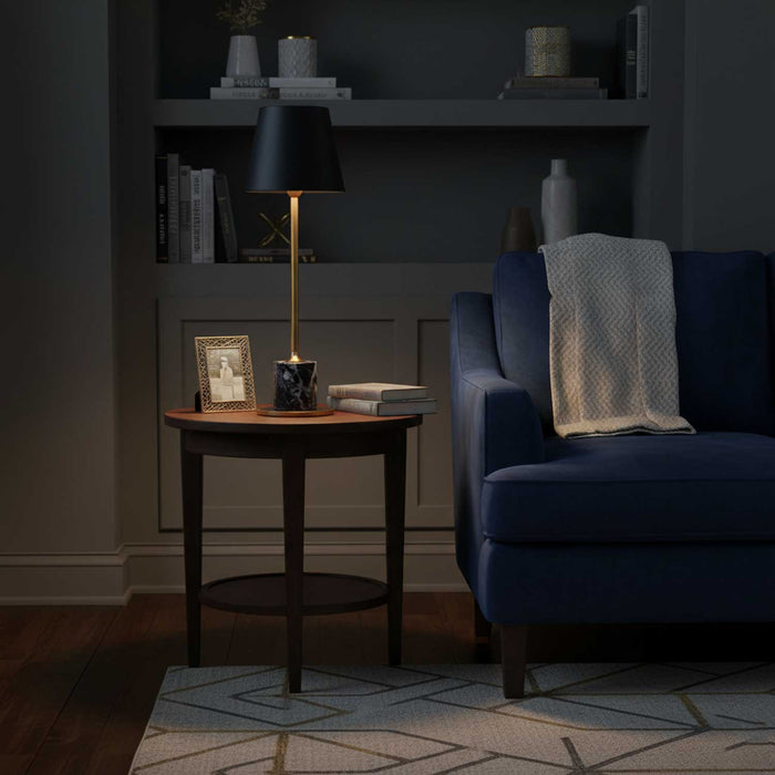Lirio Mini Marble Table Lamp-DWHOME