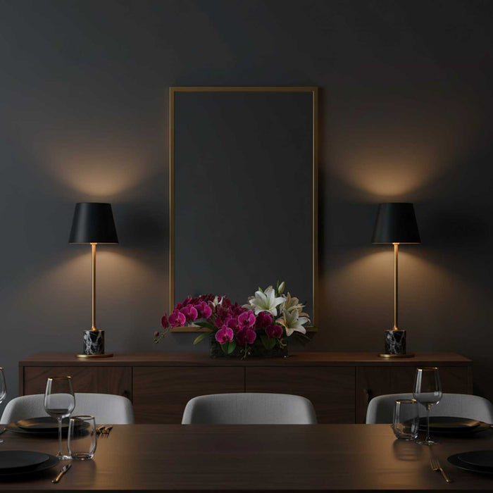 Lirio Mini Marble Table Lamp-DWHOME