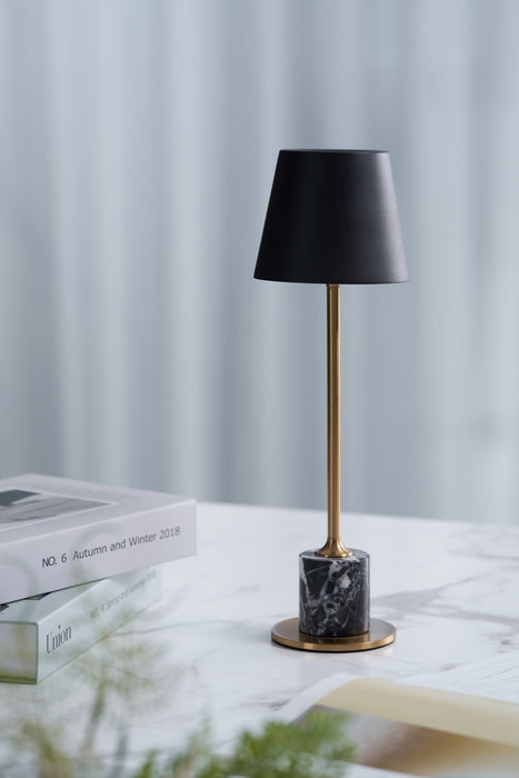 Lirio Mini Marble Table Lamp-DWHOME
