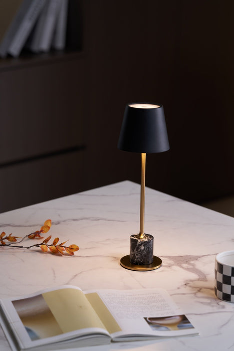 Lirio Mini Marble Table Lamp-DWHOME