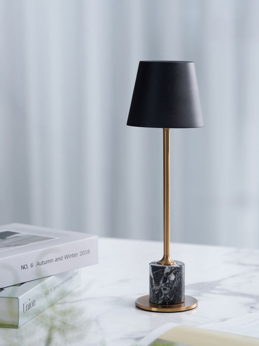 Lirio Mini Marble Table Lamp-DWHOME