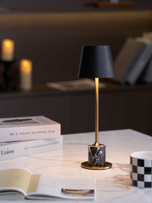 Lirio Mini Marble Table Lamp-DWHOME