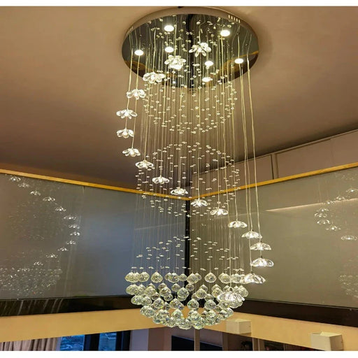 Lonas Large Foyer Crystal Chandelier.