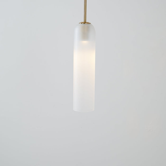 Long Tube Glass Pendant Light.