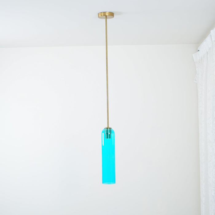 Long Tube Glass Pendant Light