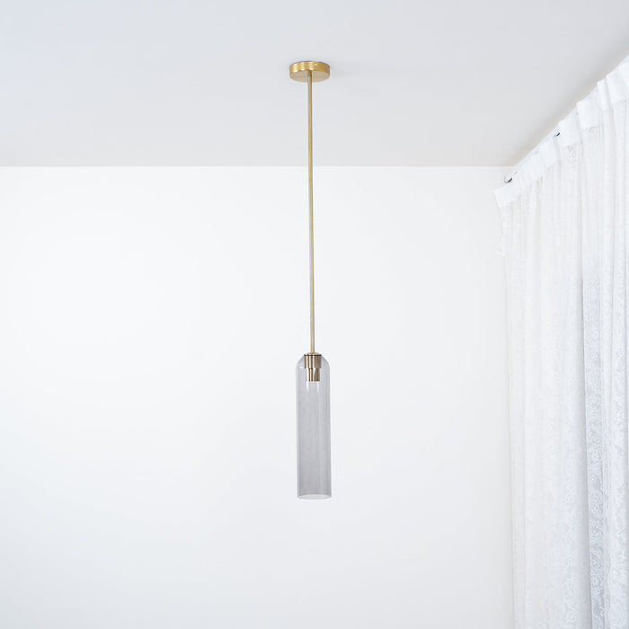 Long Tube Glass Pendant Light