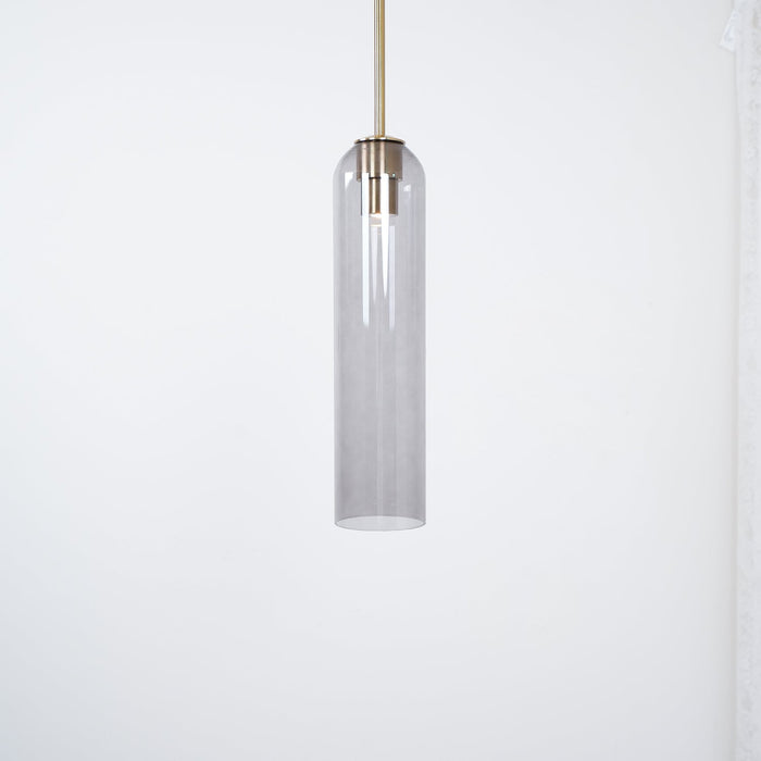 Long Tube Glass Pendant Light