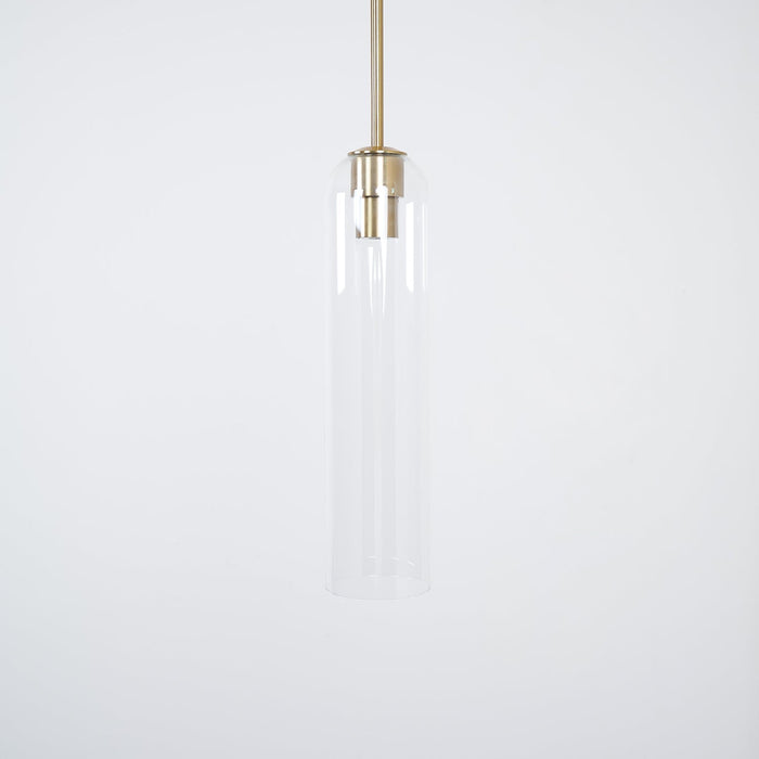 Long Tube Glass Pendant Light