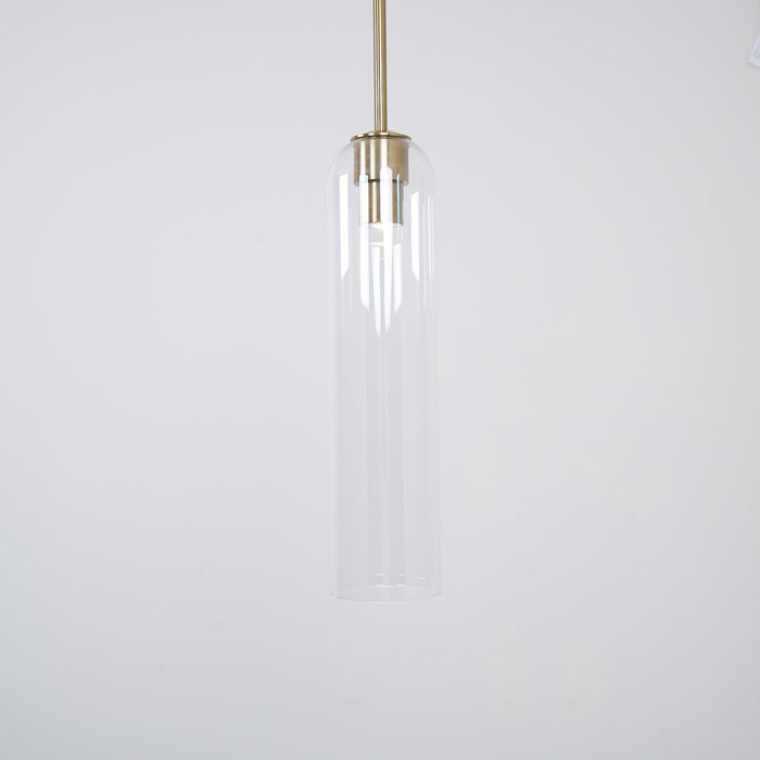 Long Tube Glass Pendant Light.