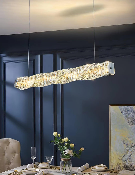 Long Crystal Pendant Lamp - Vakkerlight