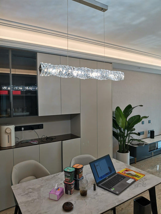 Long Crystal Pendant Lamp - Vakkerlight