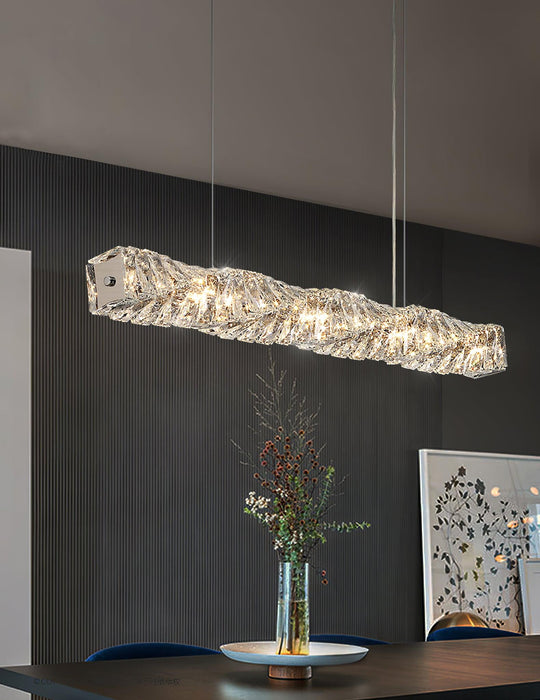 Long Crystal Pendant Lamp - Vakkerlight