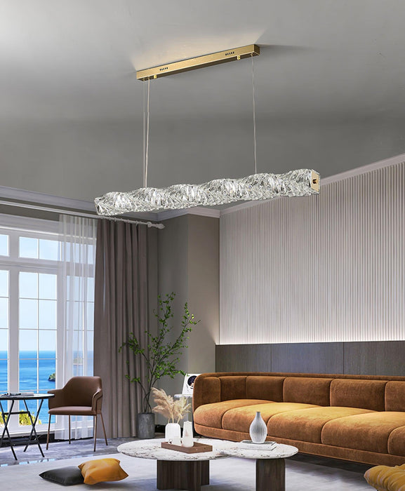 Long Crystal Pendant Lamp - Vakkerlight