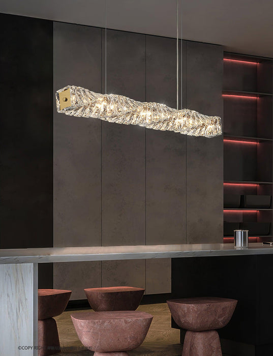 Long Crystal Pendant Lamp - Vakkerlight