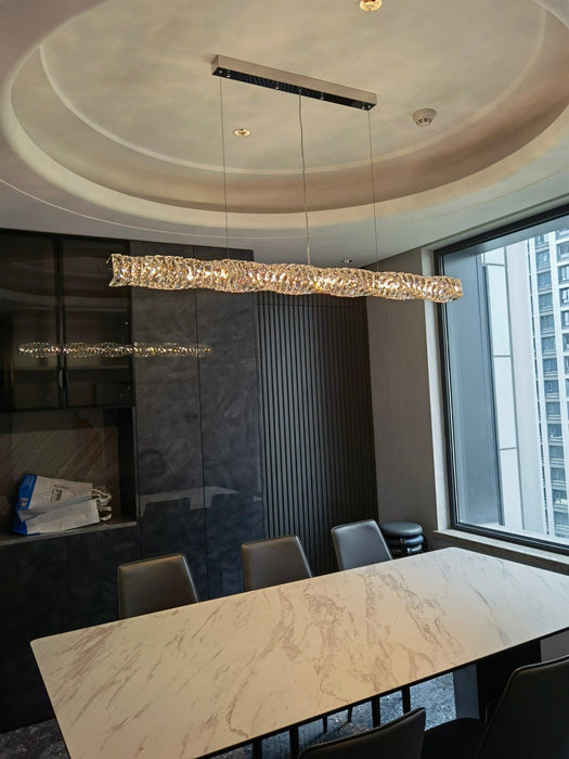 Long Crystal Pendant Lamp - Vakkerlight