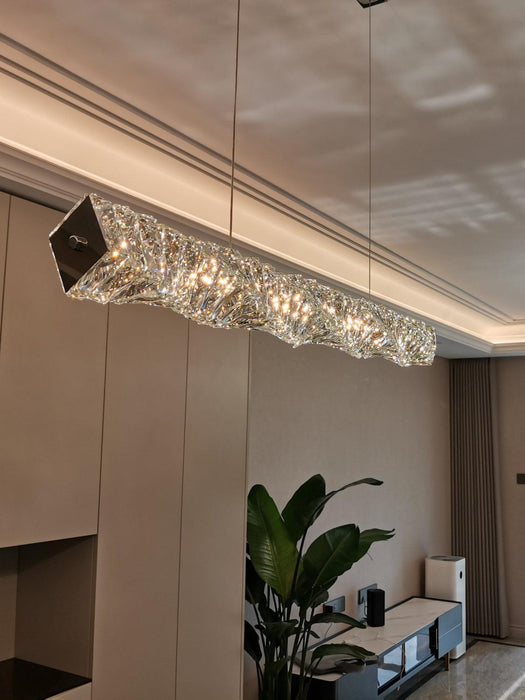 Long Crystal Pendant Lamp - Vakkerlight