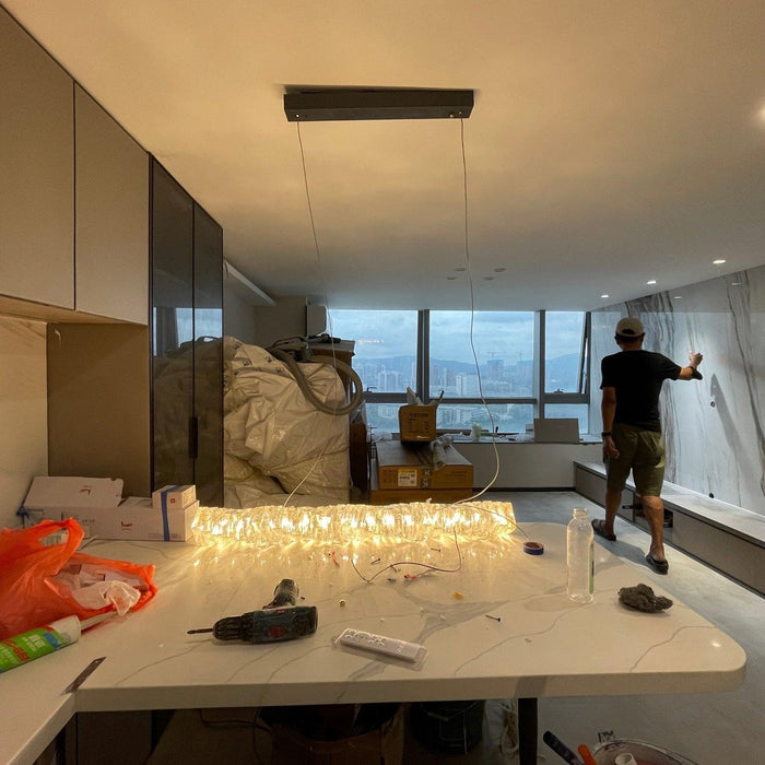 Long Crystal Pendant Lamp-DWHOME
