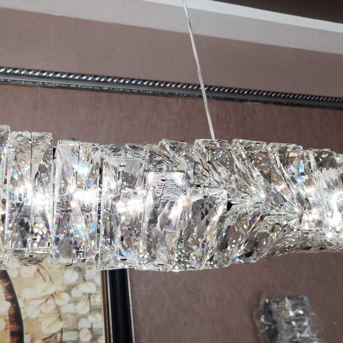 Long Crystal Pendant Lamp - Vakkerlight