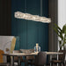 Long Crystal Pendant Lamp.