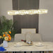 Long Crystal Pendant Lamp.