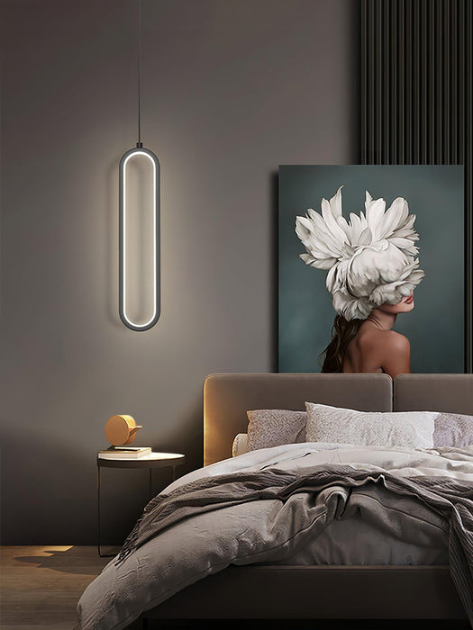 Long Oval LED Pendant Lamp-DWHOME