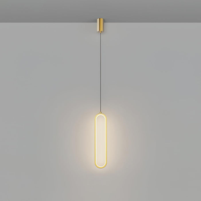 Long Oval LED Pendant Lamp.