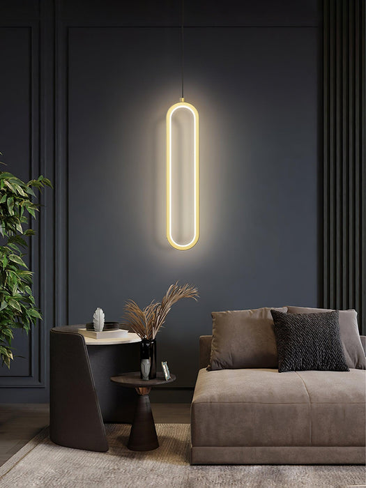Long Oval LED Pendant Lamp-DWHOME