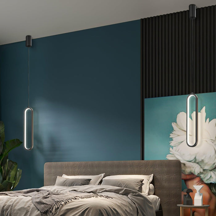 Long Oval LED Pendant Lamp-DWHOME