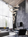 Long Spiral Crystal Chandelier - DWHOME