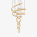 Long Spiral Crystal Chandelier - DWHOME