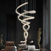 Long Spiral Crystal Chandelier - DWHOME