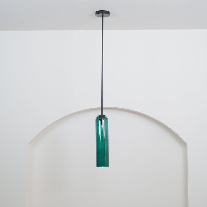 Long Tube Glass Pendant Light