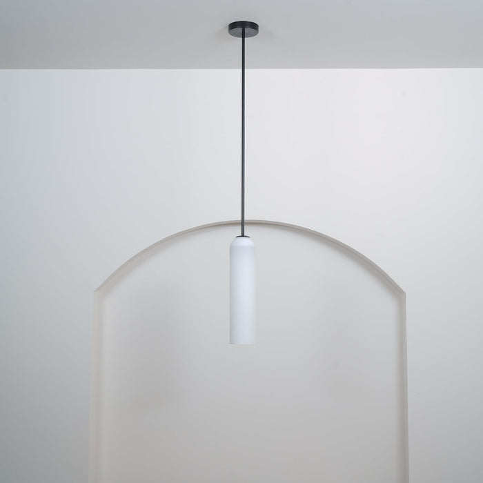 Long Tube Glass Pendant Light