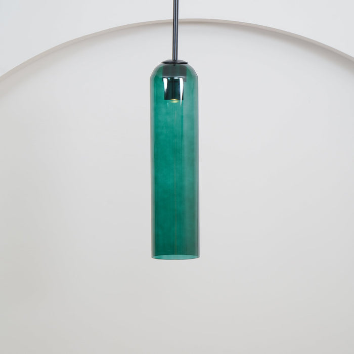 Long Tube Glass Pendant Light.