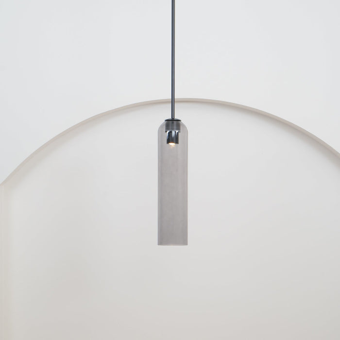 Long Tube Glass Pendant Light