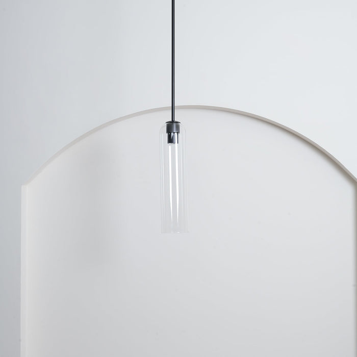 Long Tube Glass Pendant Light