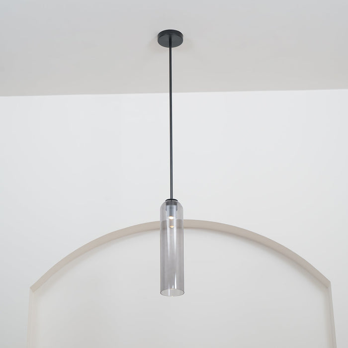 Long Tube Glass Pendant Light