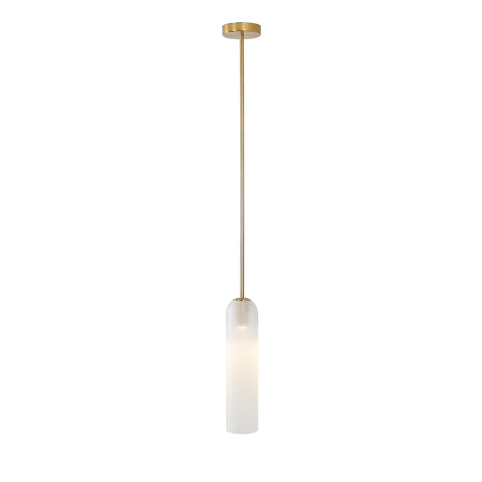 Long Tube Glass Pendant Light