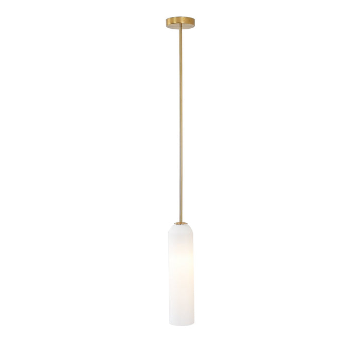 Long Tube Glass Pendant Light