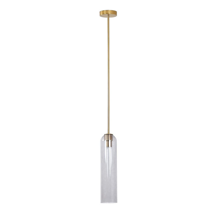 Long Tube Glass Pendant Light