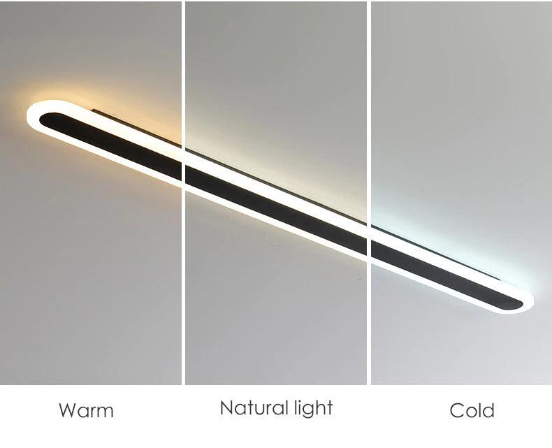 Long Elliptical Wall Light.