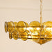 Solaris Disc Murano Chandelier-DWHOME