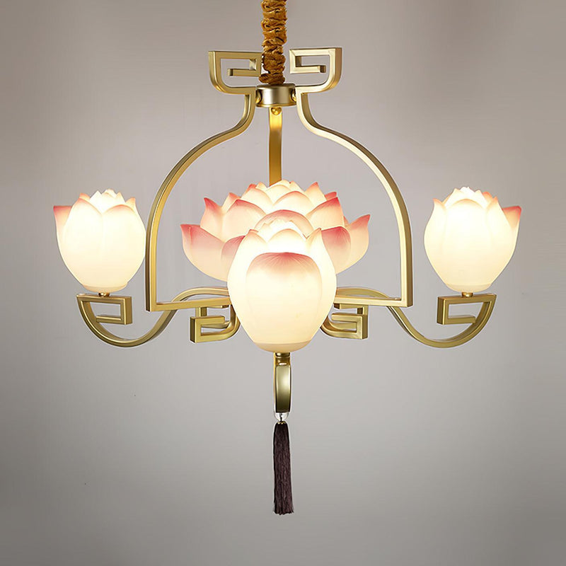 Lotus Bloom Chandelier-DWHOME