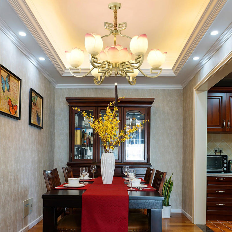 Lotus Bloom Chandelier-DWHOME