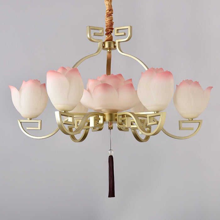 Lotus Bloom Chandelier.