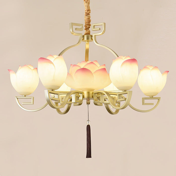 Lotus Bloom Chandelier.